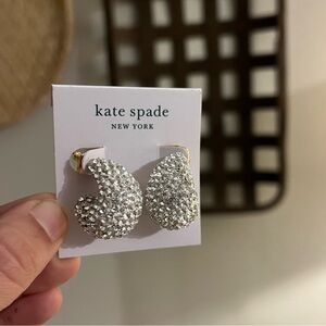 Kate Spade Silver Sparkle Earrings